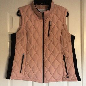 Calvin Klein Women's Blush Quilted Vest